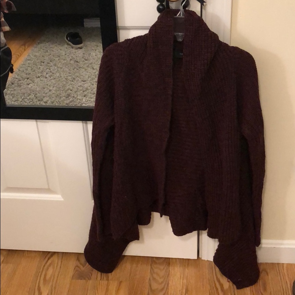 Forever 21 Maroon Cardigan